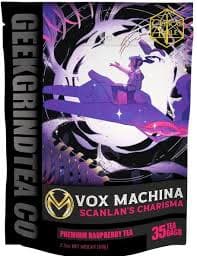 Tea: Scanlan's Charisma - Critical Role Vox Machina - Raspberry Tea (35 Tea Bags) - Geek Grind - The Wandering Dragon Game Shoppe | Thistle & Twig Wild Bird and Nature Shoppe
