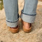 Birkenstock Naples Wrapped Oiled Leather-Cognac - Albion Fit