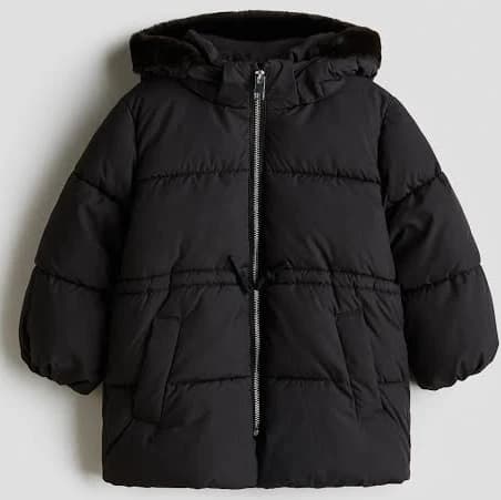 H&M Girls Hooded Puffer Jacket