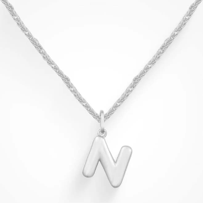 Evry Jewels I Heart Me Silver Necklace