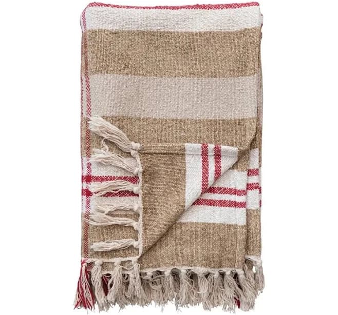 Chenille Holiday Plaid Throw