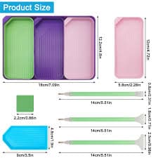 Amazon.com: AFUNTA 52 PCs Diamond Art Kits, 13 Size Trays, 9 Pens, 30 Wax, Colourful Art Tools : Arts, Crafts & Sewing