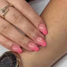 Amazon.com: Ombre Pink Press on Nails Short Medium Square,SXVME Rose Pink Glue on Nails,French Fake Nails Acrylic Nails Press ons T-Shaped Short Coffin Nails for Women 24 PCS : Beauty & Personal
