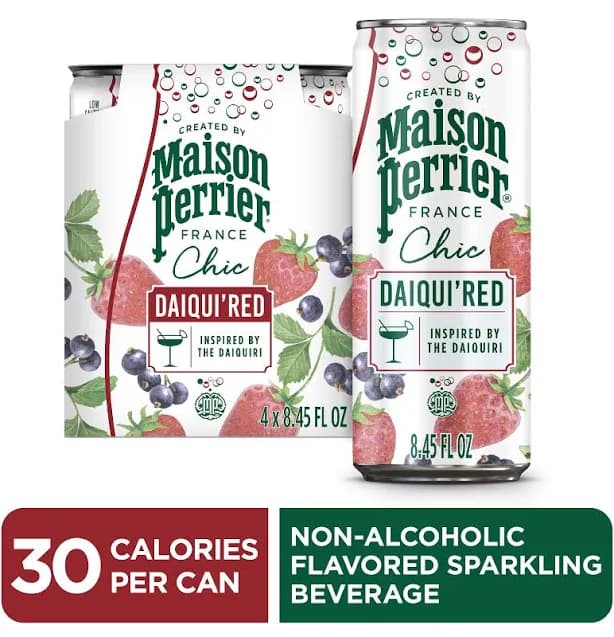 Maison Perrier Chic Daiqui'Red Sparkling Water Cans