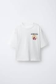 FLOCKED TEXT T-SHIRT - White | ZARA United States