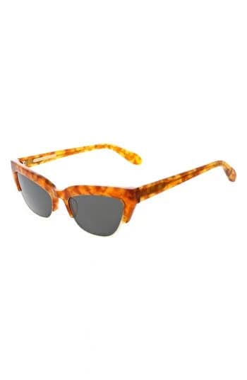 BCBGMAXAZRIA Women's Vintage Cat Eye Kitten Sunglasses
