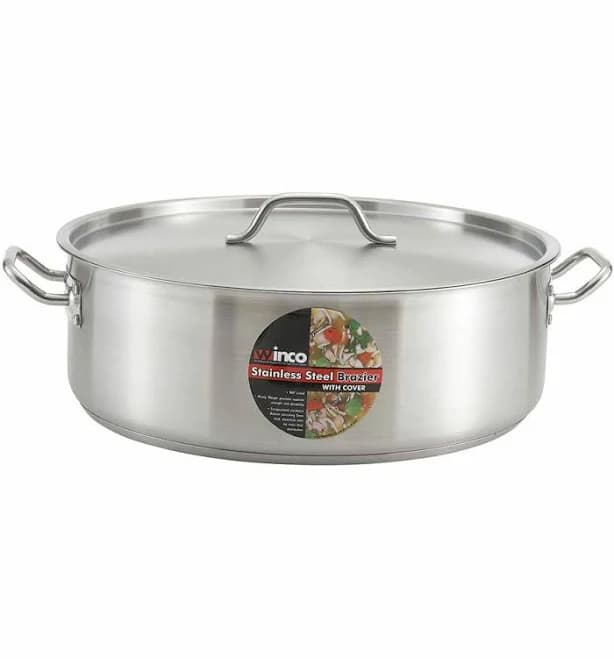 "Winco SSLB-15 Brazier 15 Qt