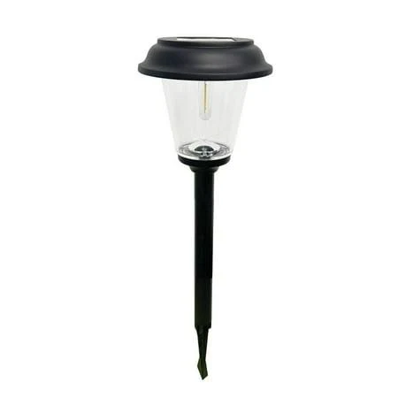Better Homes & Gardens Elijah Solar Powered Black Landscape Filament LED Pathway Light