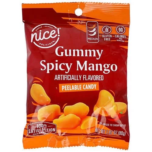 Nice! Gummy Peelable Candy Spicy Mango