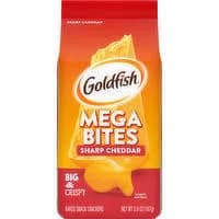 Goldfish Mega Bites Sharp Cheddar Crackers