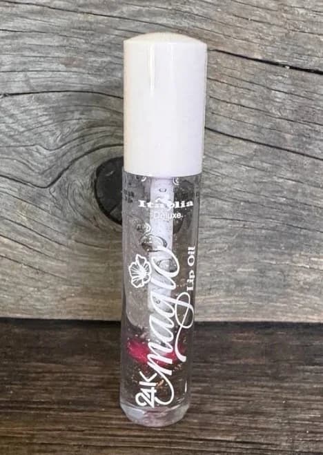 24k Magic Lip Oil – Clear Hydrating Gloss – Shine & Smooth Lips