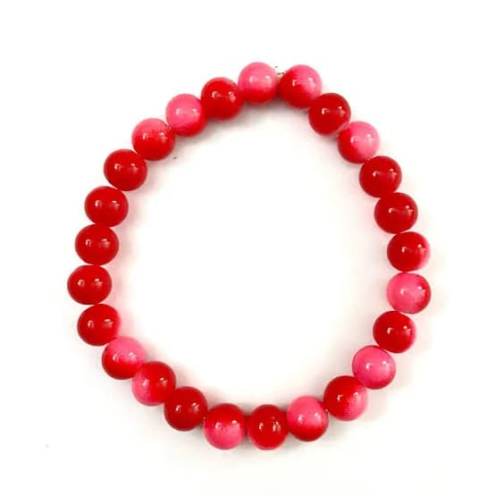 Glass Bead Stretchy Bracelet