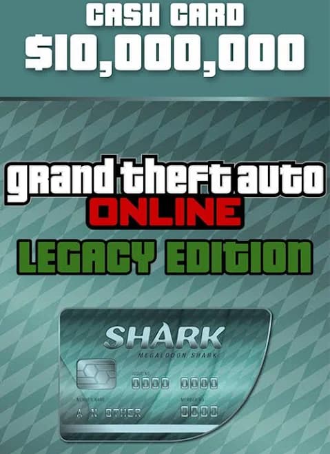 Grand Theft Auto Online Legacy Edition Megalodon Cash Card