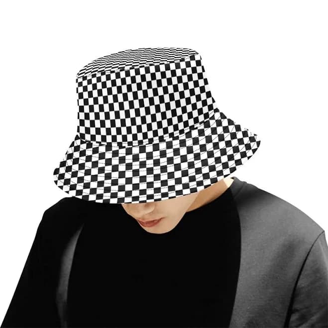 Retro Vintage Checkered Bucket Hat