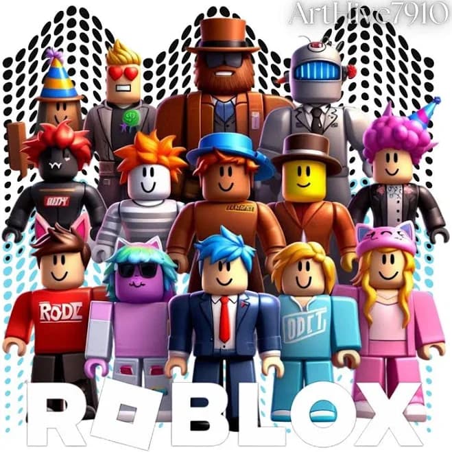 Roblox Avatar PNG | Gamer-Themed Clipart (Digital Download)