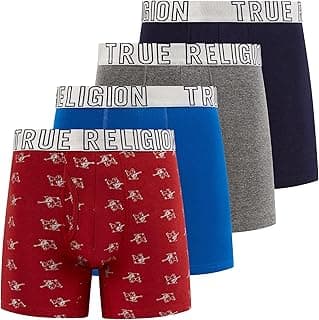 Mens Boxer Briefs Cotton Stretch Underwear for Men Pack of 4