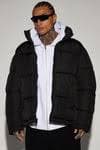 Fairmont Nylon Puffer Jacket - Black | Fashion Nova