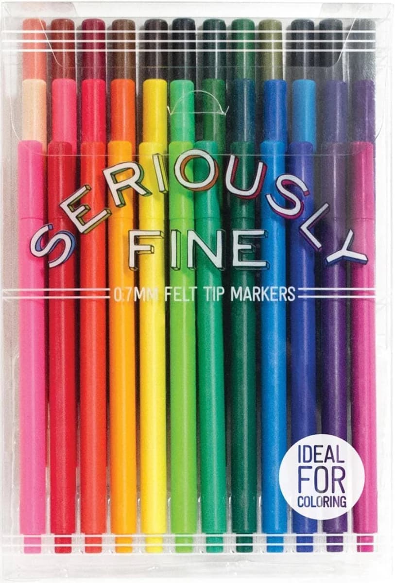 Seriously Fine Felt Tip Markers