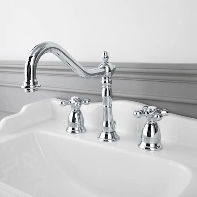 randolph morris Victorian Widespread Bathroom Sink Faucet
