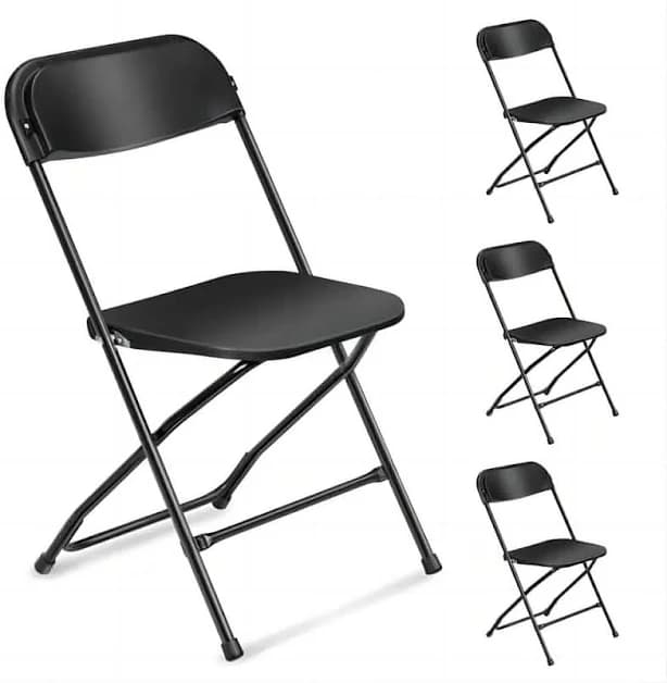 4 Pack Plastic Folding Event Chair