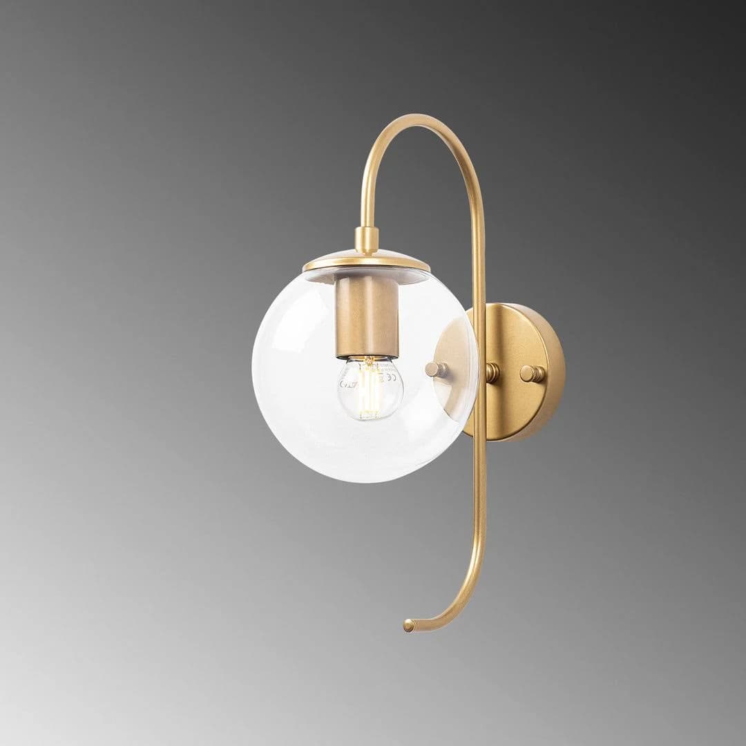 Mercer41 Gold Metal Globe Wall Sconce