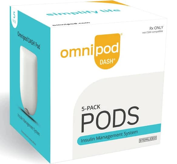 Omnipod Box Disposable Pods Pack of 5