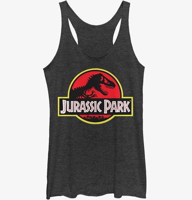 Jurassic Park Bold Classic Logo Racerback Tank Top