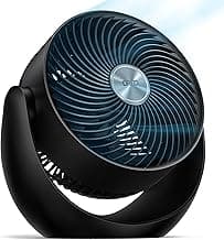 Fan for Bedroom, Floor fans for Whole Room, 40ft Strong Airflow, 120° Adjustable Tilt, 28db Low Noise, Quiet, 11 Inch, 3 Speeds, 2025 New Air Circulator for Office, Kitchen, Home