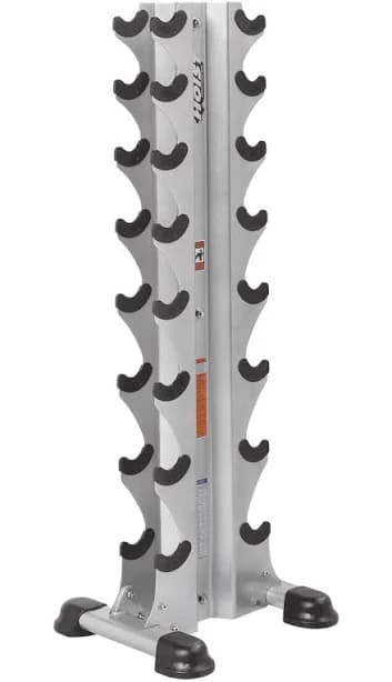 HF-5460 8 Pair Vertical Hex Dumbbell Rack (Dumbbells Not Included)