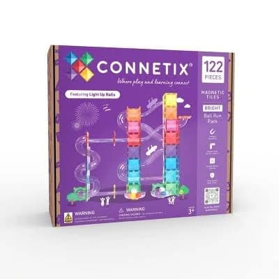 Connetix Magnetic Tiles Bright Ball Run Pack