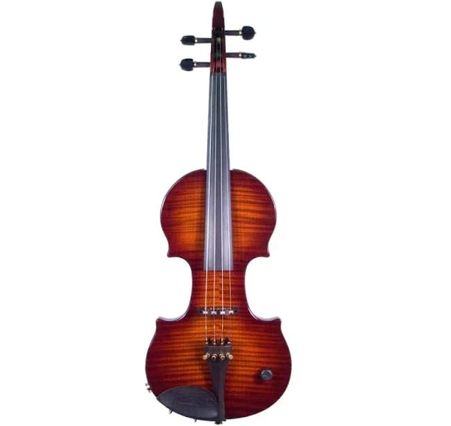ZETA CV44 Jazz Classic Violin, Roasted Flamed Maple top & neck, Chocolate Burst finish