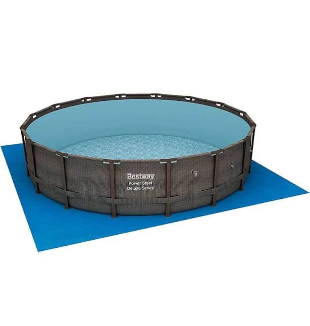 Bestway 14' x 42" Power Steel Deluxe Above Ground Swimming Pool Set with Pump