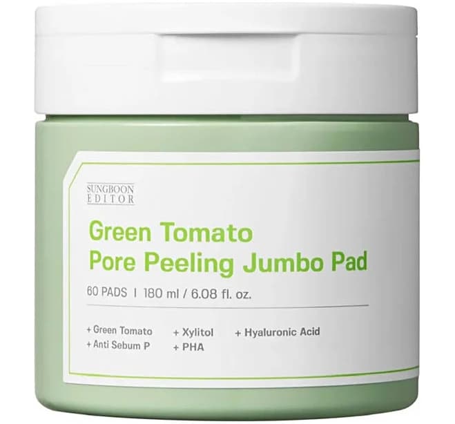 SUNGBOON Editor Green Tomato Pore Peeling Jumbo Pad
