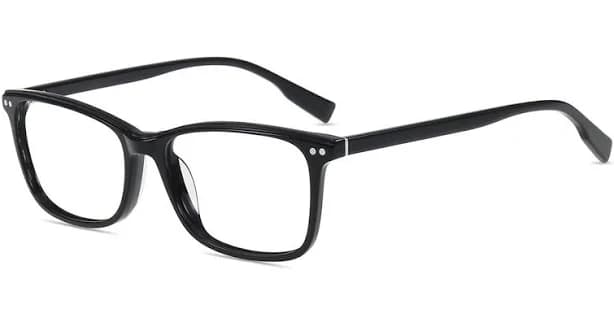 Firmoo Black Rectangle Prescription Glasses Frame AC49000