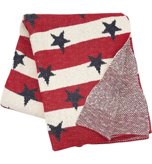 C&F Home Stars and Stripes Patriotic Throw