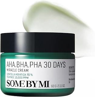 AHA BHA PHA 30 Days Miracle Cream - 2.02oz, 60ml - Mild Exfoliating Salicylic Acid & Centella Face Moisturizer for All Skin Types - Daily Soothing & Clarifying Face Cream - Korean Skin Care