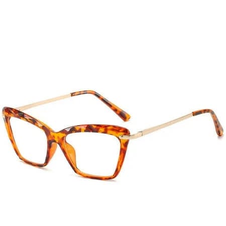 Vintage Clear Crystal Glasses Metal Full Frame Women Fashion Eyewear Clear Lens Transparent Eyeglasses