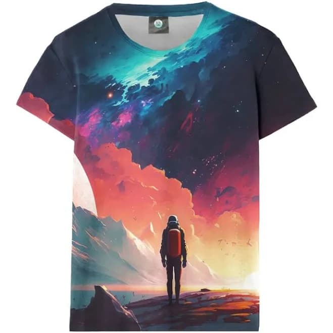 Colorful Galaxy womens t-shirt