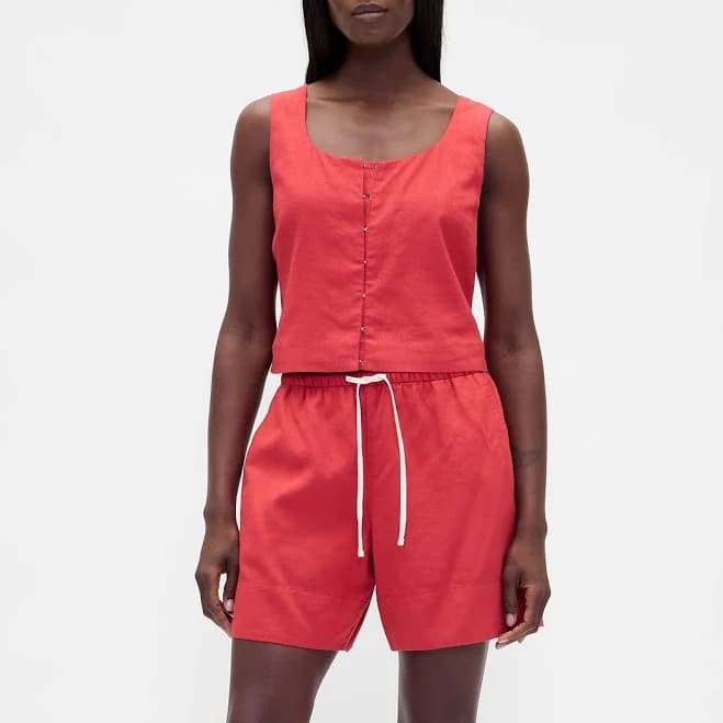 Gap Women's Linen-Blend Easy Shorts