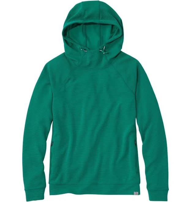 L.L.Bean Women's VentureStretch Ottoman-Rib Hoodie