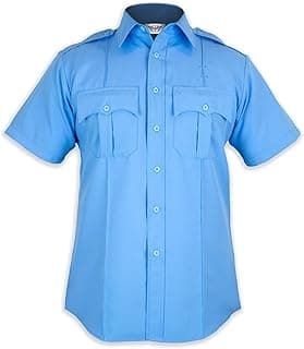 100% Polyester Short Sleeve Men's Uniform Shirt White