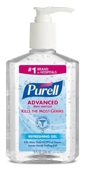 Purell Advanced Hand Sanitizer Gel 70% Alcohol 12 fl oz Pump Bottle