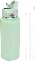 Amazon.com: 1000ml/34oz Stainless Steel Sports Kettle With Large Capacity, Portable, And Large Mouth Insulated Cup-Light green : Sports & Outdoors