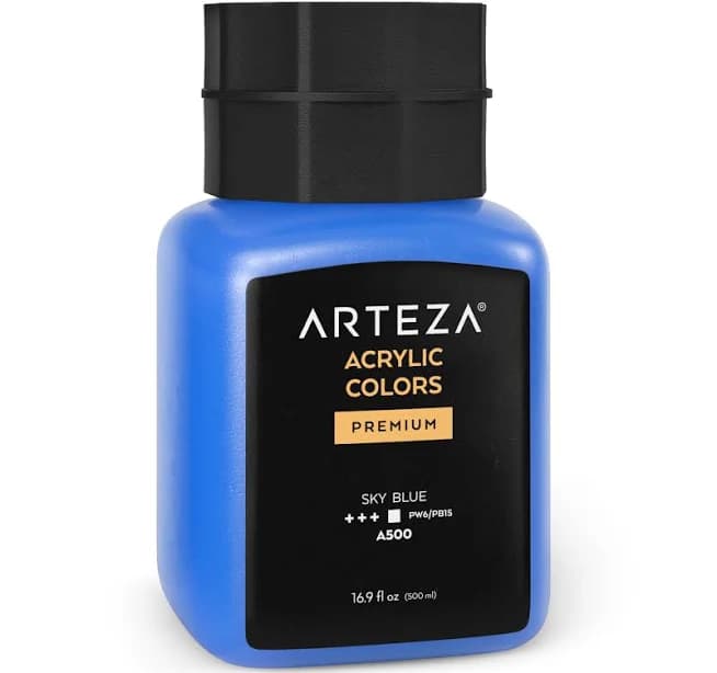 ARTEZA Acrylic Paint 16.9 fl oz 500ml Jar