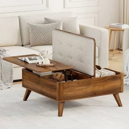 Flycity Large Square Lift-Top Coffee Table