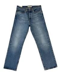 Levi's Premium Leather Patch 27 Wedgie Straight Button Fly Denim Jeans