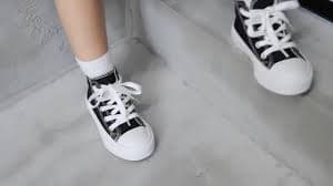 Amazon.com | Boys and Girls High Top lace-up Kids' Espadrcanvas Shoes Back-to-School Season Little White Shoes Teen Classic Kids' Sneakers Tennis Shoes Baby Skate Shoes (Black, Toddler, Women, 6, Numeric, US Footwear