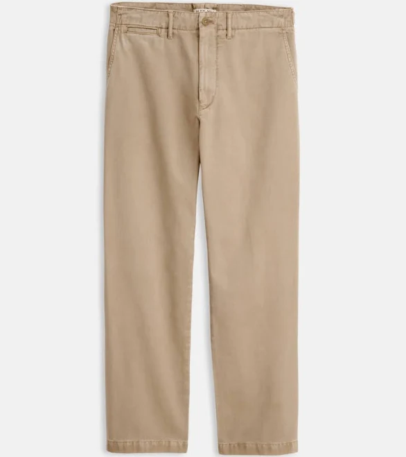 Straight Leg Pant in Vintage Wash Chino | Alex Mill | Archery Close Faded Khaki / 31x32