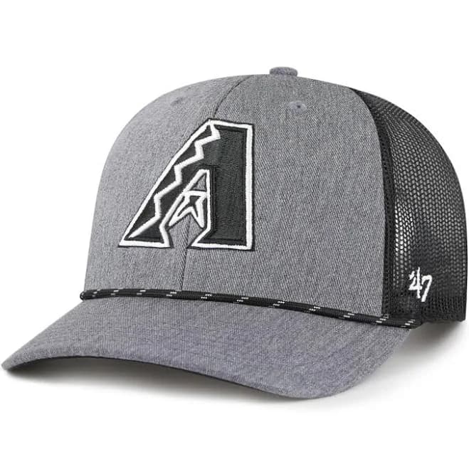 '47 Brand Arizona Diamondbacks Carbon Rope Trucker Adjustable Hat