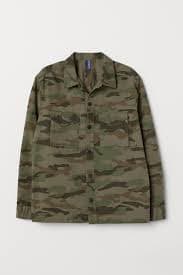 Patterned utility jacket - Khaki green/Patterned - Men | H&M